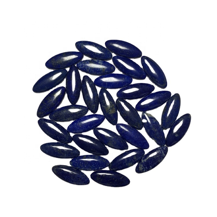 Natural Lapis Lazuli Cabochon ovāla forma Ļoti tīra kvalitāte Lapis Lazuli Loose dārgakmens 18
