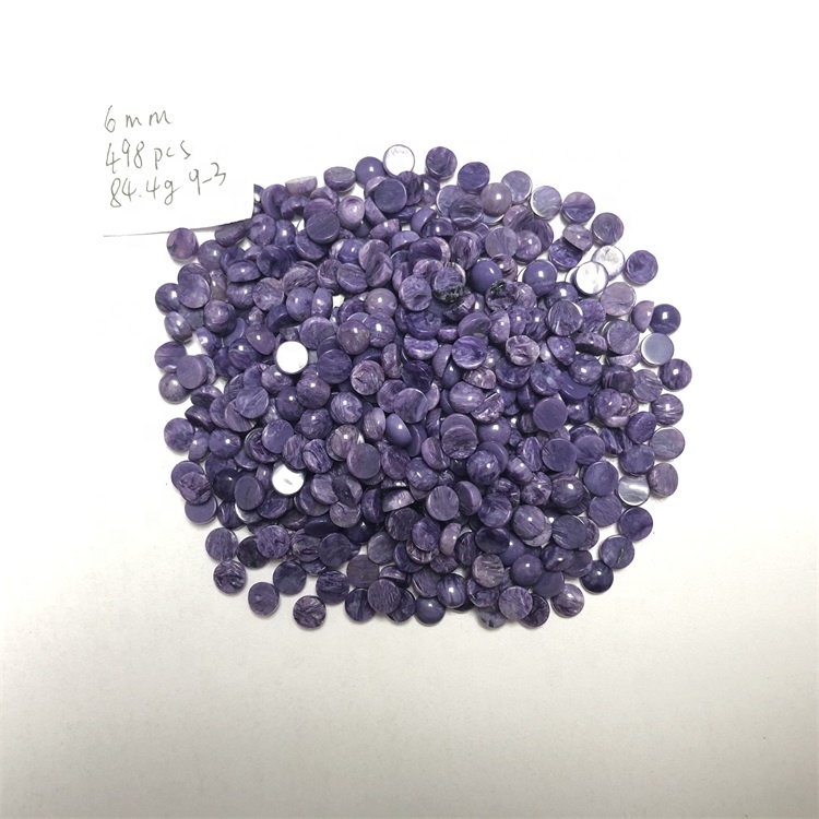 C% naturalis purpura charoite circum figura Flat Back Cabocho in jewelry 22