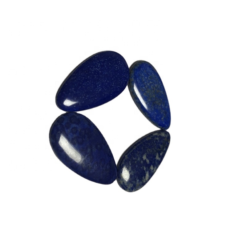 Lapis Lazuli Cabochons Gemstone Cabochons 42x22x4mm Σκούρο μπλε Teatdrop Cabochon 18