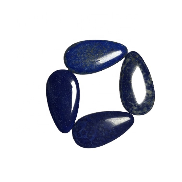 Lapis Lazuli Cabochons Gemstone Cabochons 42x22x4mm Σκούρο μπλε Teatdrop Cabochon 20