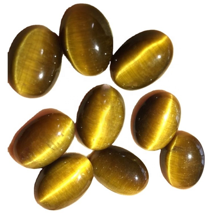 Qualitat superior de qualitat superior 100% natural Tigre tigre de forma ovalada de cabochon solt pedra preciosa per fer joies 19