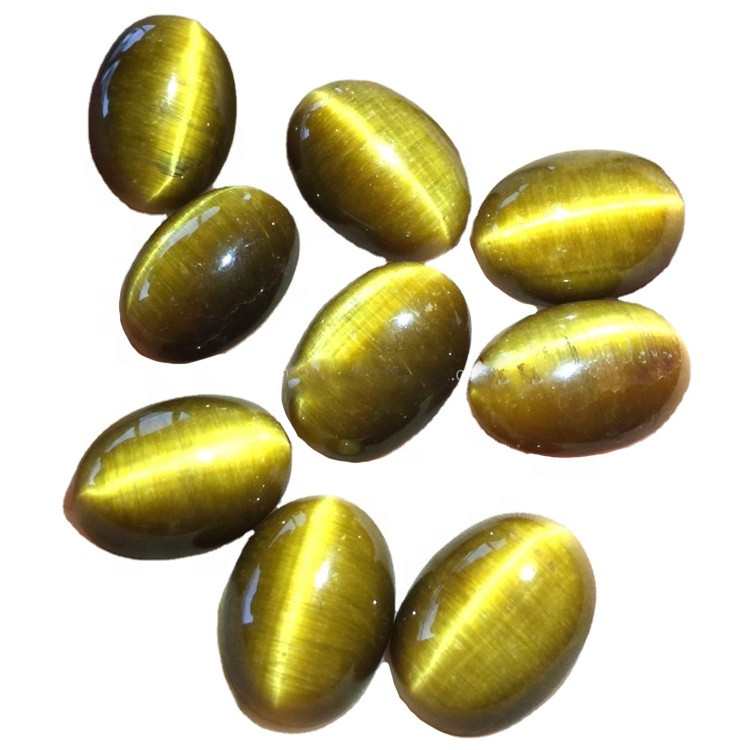 Qualitat superior de qualitat superior 100% natural Tigre tigre de forma ovalada de cabochon solt pedra preciosa per fer joies 21