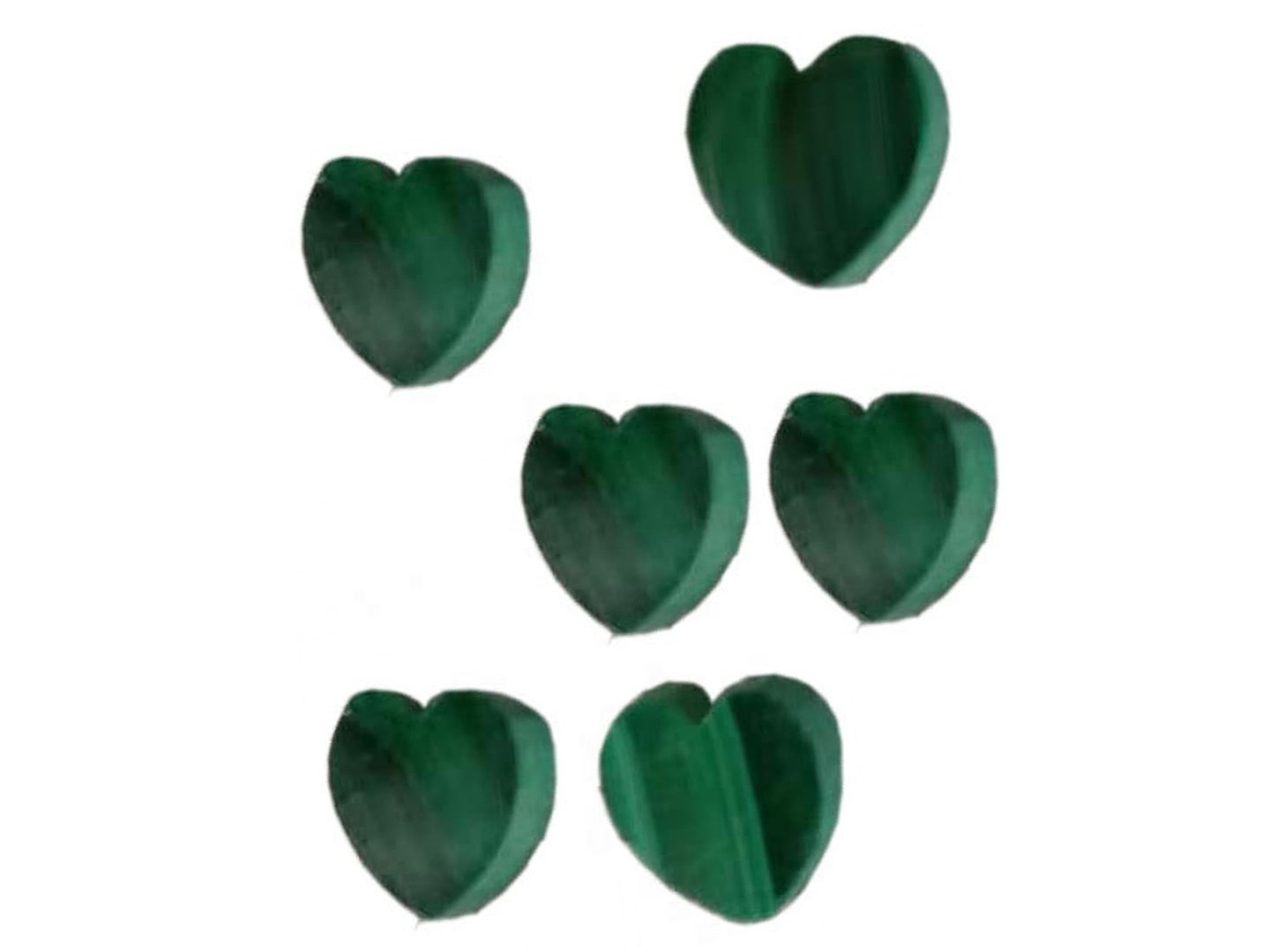 Malachită naturală Heart Cabine Malachite Cabochon Loose piatră prețioasă 7