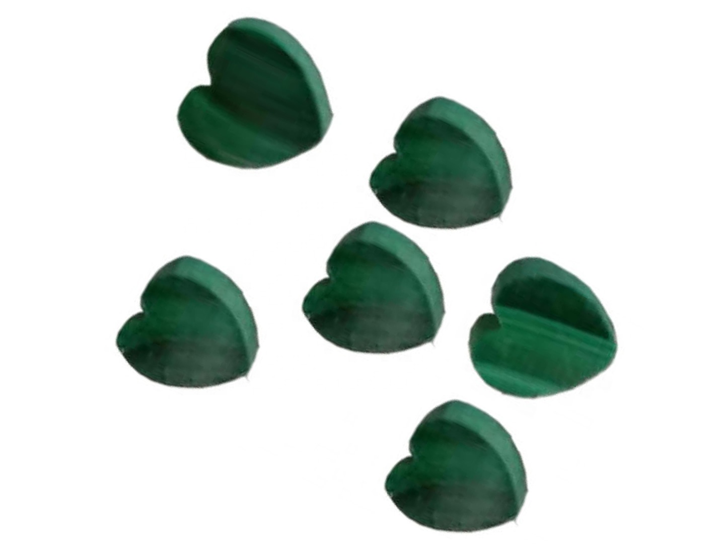Malachită naturală Heart Cabine Malachite Cabochon Loose piatră prețioasă 9