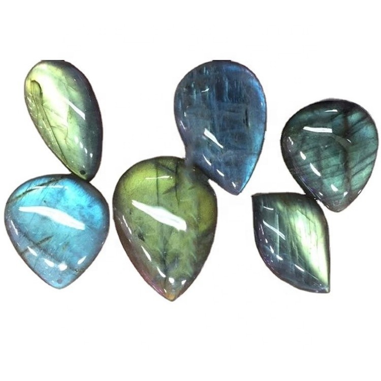 Gemradorite natyrore labradorite gemstone të butë dardhë labradorite cabochons bëjnë me shumicë 21