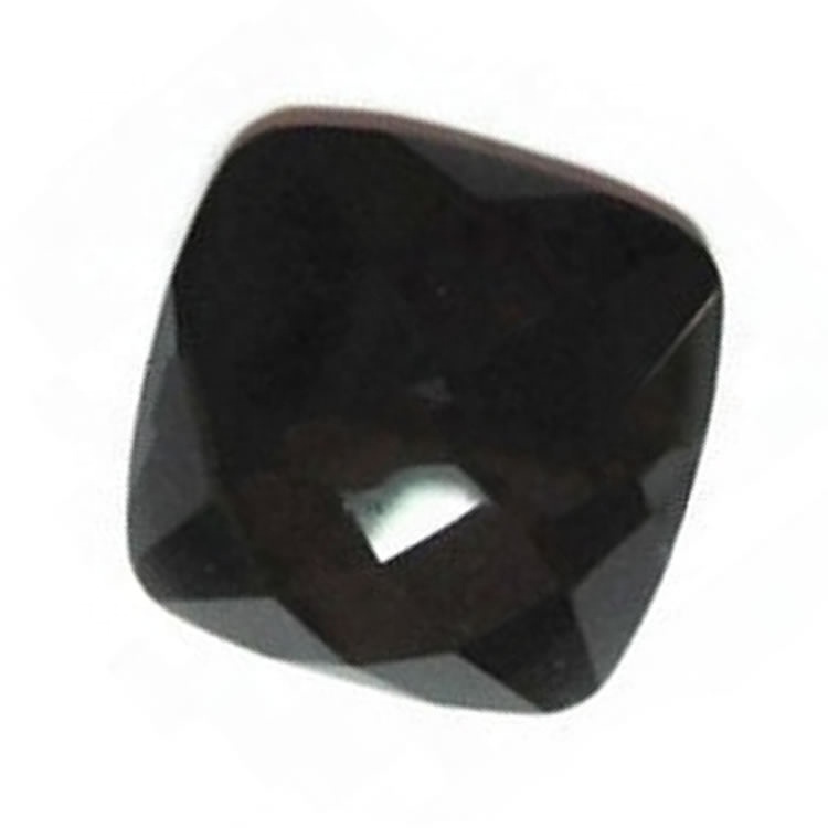 Gemstone sfaccettato del taglio sfaccettato del taglio quadrato nero del nero naturale Trasporto libero 9