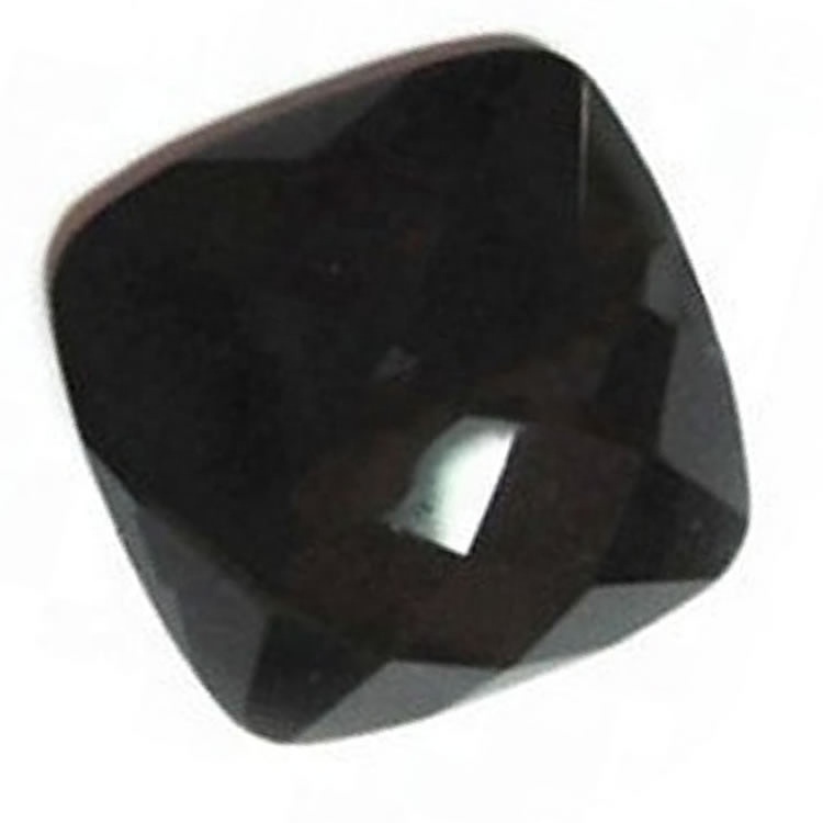 Gemstone sfaccettato del taglio sfaccettato del taglio quadrato nero del nero naturale Trasporto libero 11