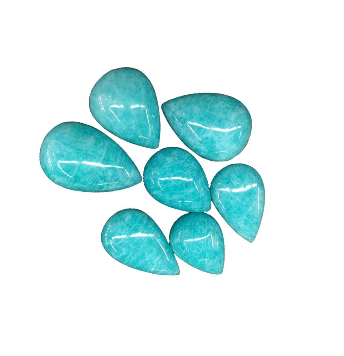 Precochon naturale della pera amazzonite naturale Cabochon di alta qualità 18
