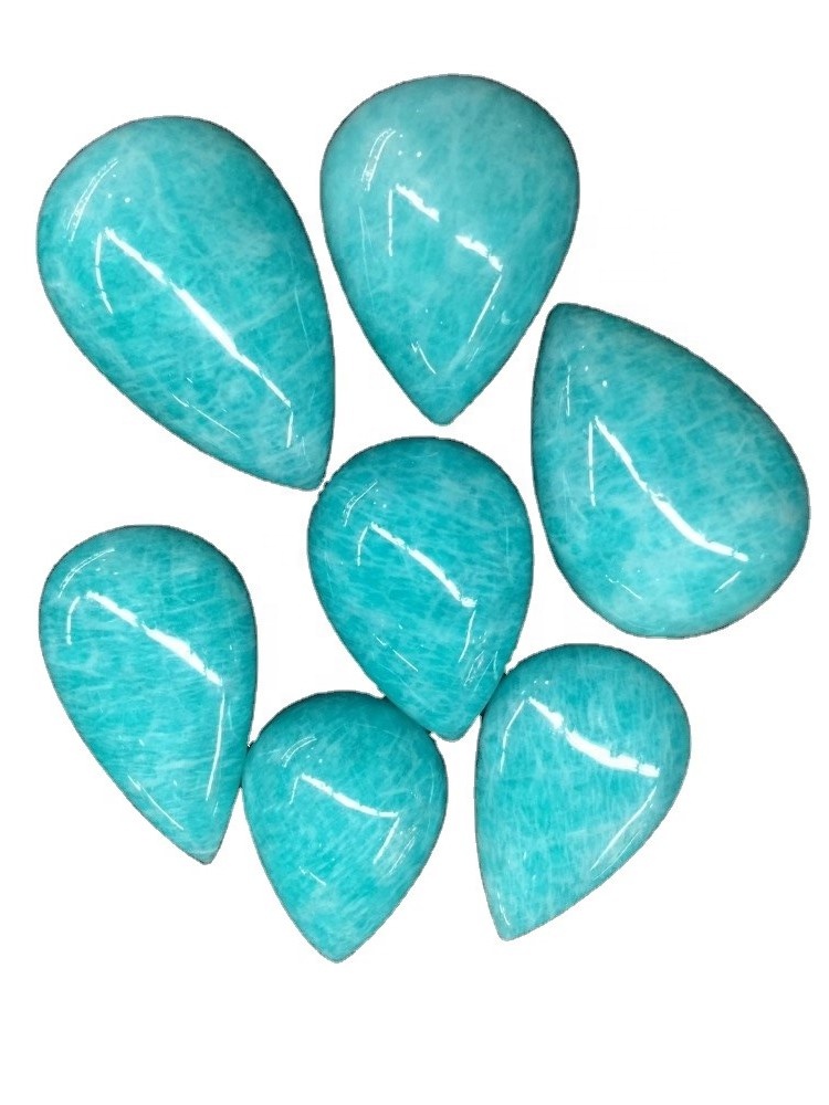 Precochon naturale della pera amazzonite naturale Cabochon di alta qualità 20