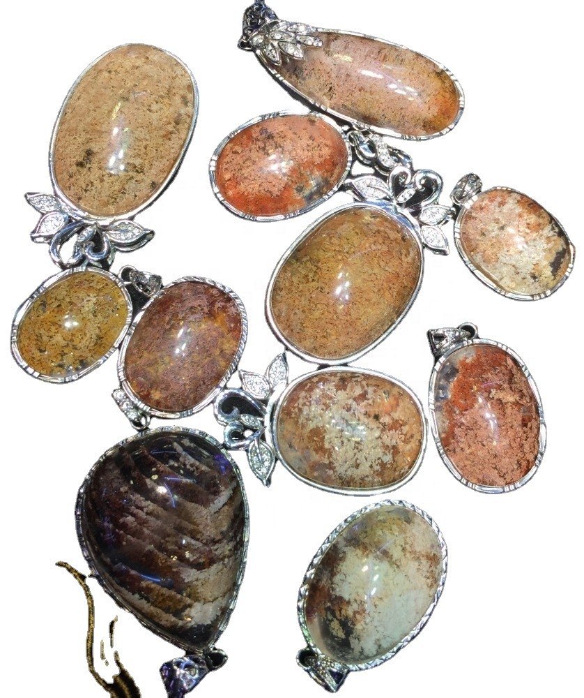 925 Sterling Silver Genuine Phantom kuarc bizhuteri varëse 17