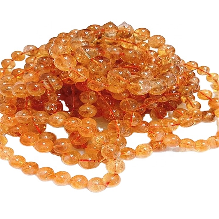 סיטרינע געמסטאָנע אַאַאַ מיינונג 6 מם 8 מם 10 מם קייַלעכיק בעאַדעד סטראַנדז, דזשעמסטאָנע קרעלן פֿאַר צירונג קרעלן פֿאַר צירונג, מאכן 9