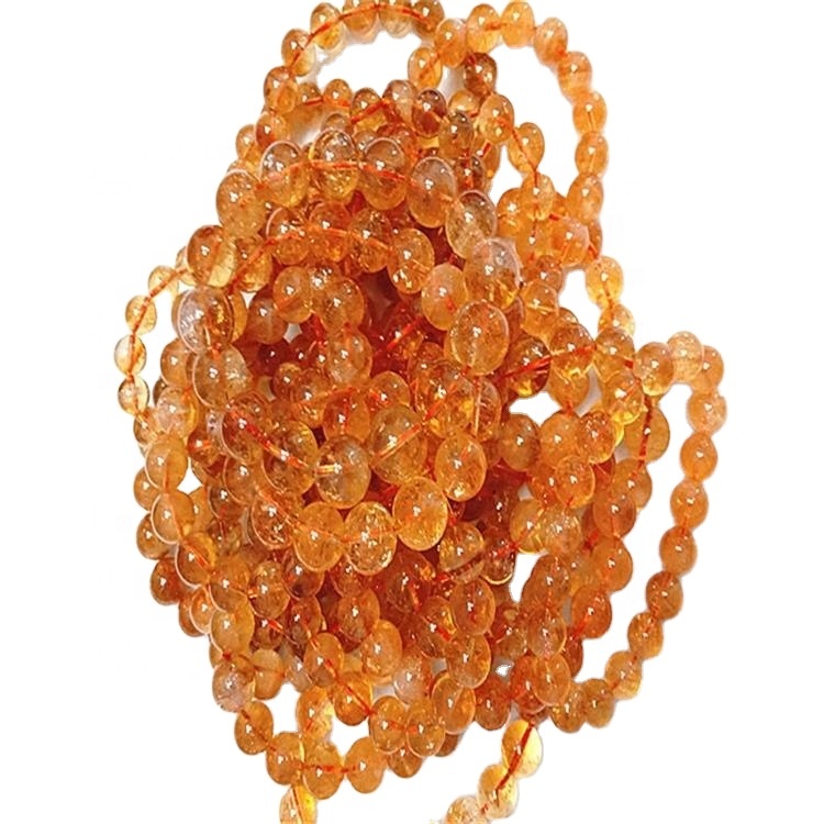 סיטרינע געמסטאָנע אַאַאַ מיינונג 6 מם 8 מם 10 מם קייַלעכיק בעאַדעד סטראַנדז, דזשעמסטאָנע קרעלן פֿאַר צירונג קרעלן פֿאַר צירונג, מאכן 7