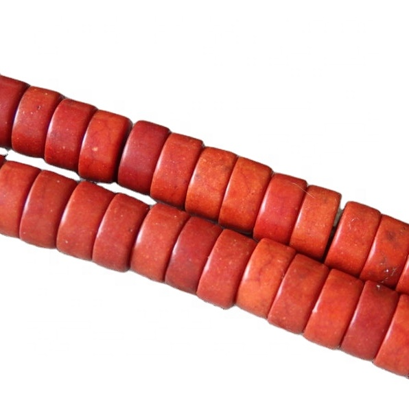 8mm appelsínugulur litur Apple Coral Square Perlur 35