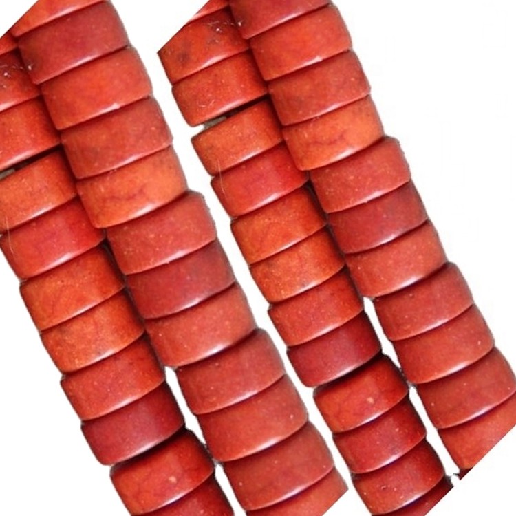 8mm appelsínugulur litur Apple Coral Square Perlur 39