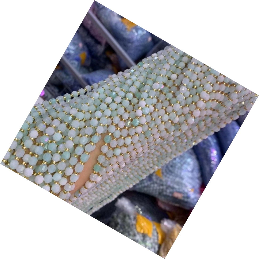 Aquamarine Beads Висока оценка GemStone круг лабава монистра 6mm 8mm 10mm bulk lot опции 33