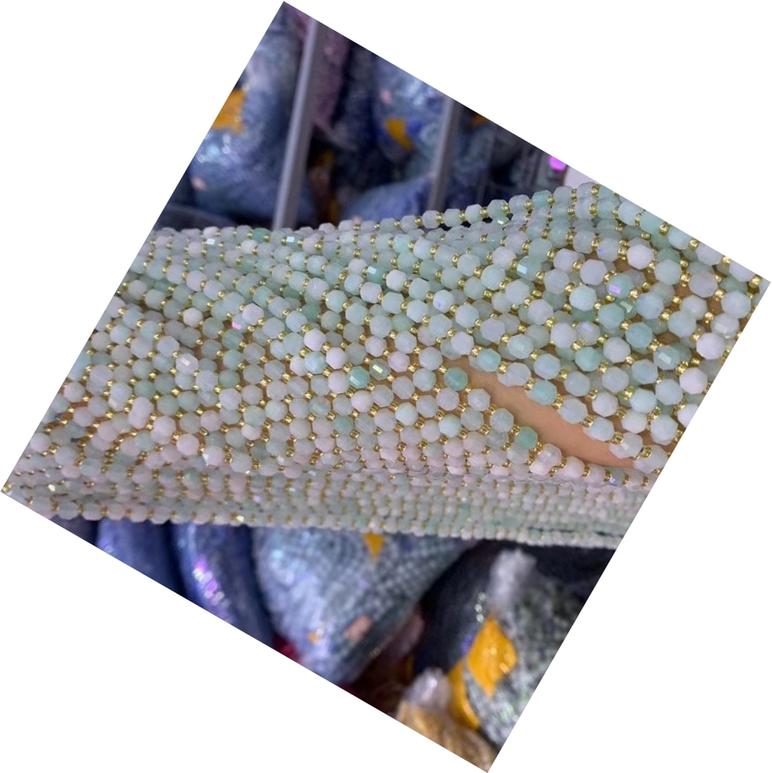 Aquamarine Beads Висока оценка GemStone круг лабава монистра 6mm 8mm 10mm bulk lot опции 37