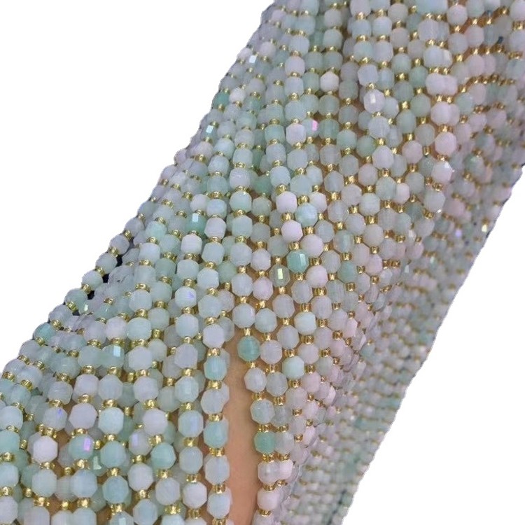 Aquamarine Beads Висока оценка GemStone круг лабава монистра 6mm 8mm 10mm bulk lot опции 41