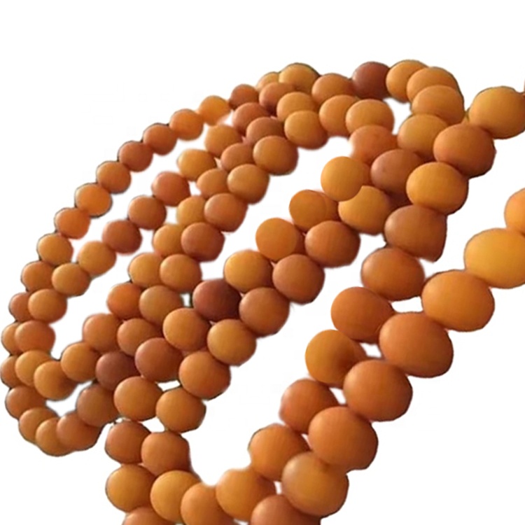 100% náttúrulegt hágæða gamalt gróft skart úr Prayer Amber hálsmeninu 36