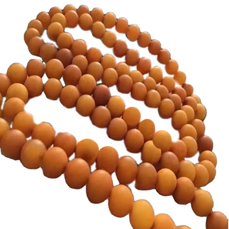 100% náttúrulegt hágæða gamalt gróft skart úr Prayer Amber hálsmeninu 40