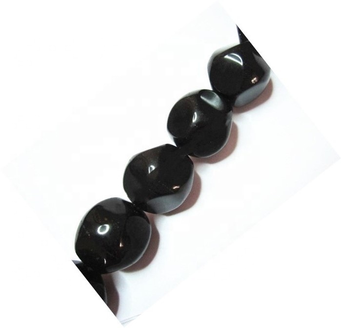 Black Onyx Coin i Button Beads Quantitat de massa més barata Preu a l'engròs 31
