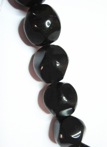 Black Onyx Coin i Button Beads Quantitat de massa més barata Preu a l'engròs 35