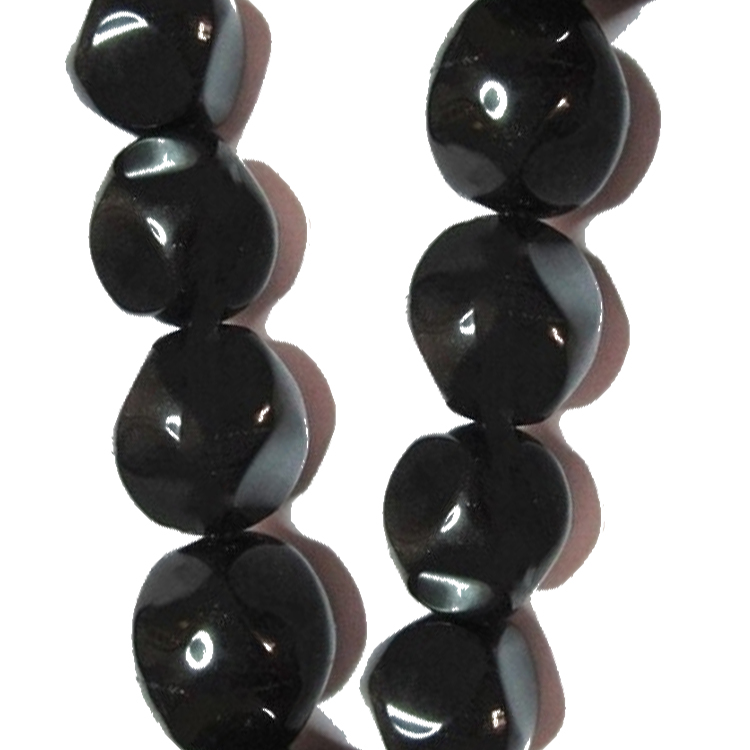 Black Onyx Coin i Button Beads Quantitat de massa més barata Preu a l'engròs 41