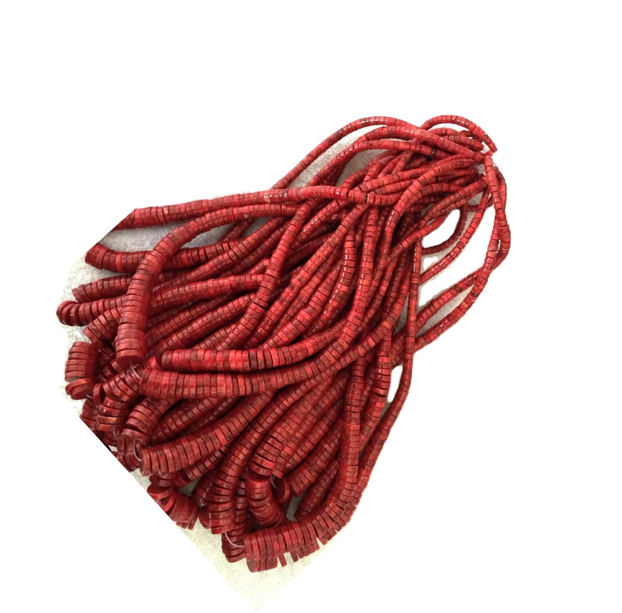 Apple Coral Heishi perlur massa magni gera heildsölu 30