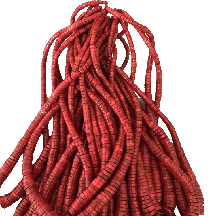 Apple Coral Heishi perlur massa magni gera heildsölu 36