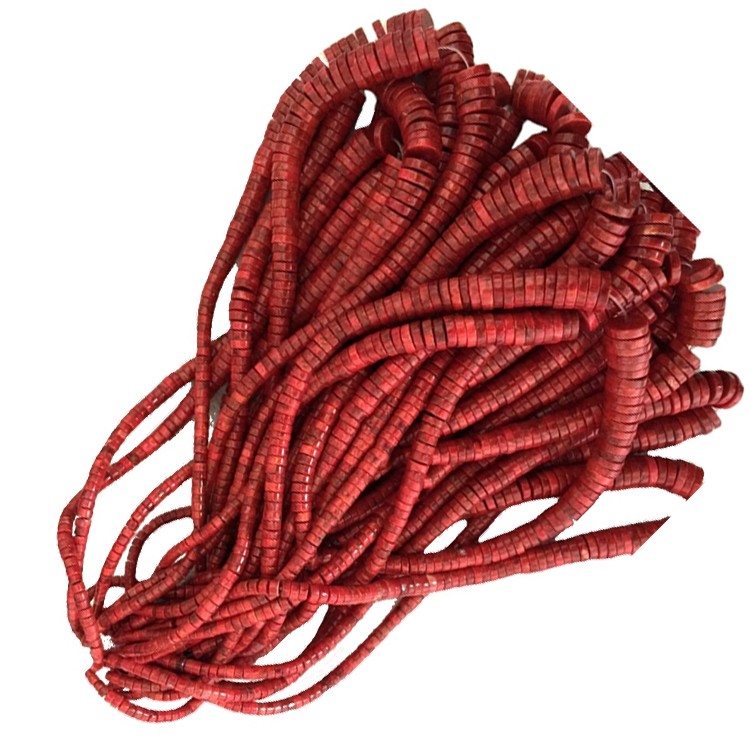 Apple Coral Heishi perlur massa magni gera heildsölu 40