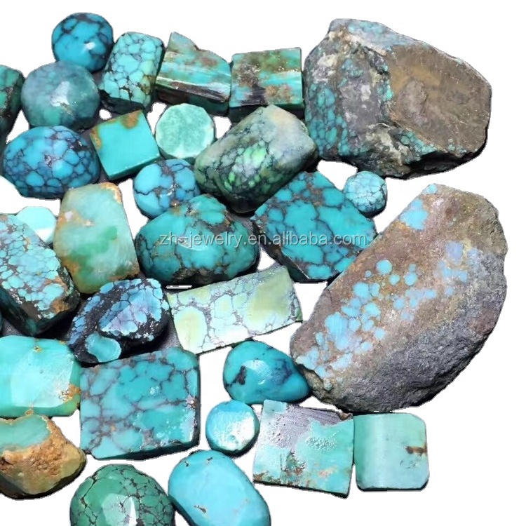 Tirkīza ķīniešu jade minerālu dārgakmeņi tirkīza aptuvens ķīniešu tirkīza raupja vairumtirdzniecība 33