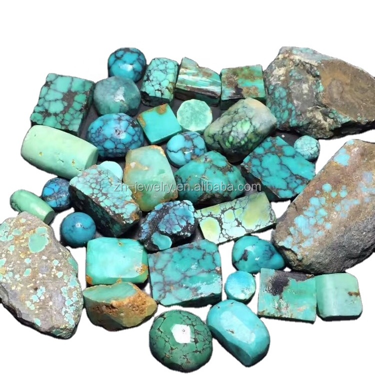 Tirkīza ķīniešu jade minerālu dārgakmeņi tirkīza aptuvens ķīniešu tirkīza raupja vairumtirdzniecība 31