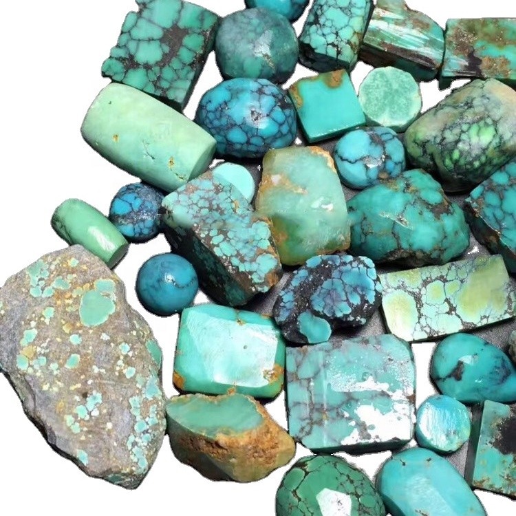 Tirkīza ķīniešu jade minerālu dārgakmeņi tirkīza aptuvens ķīniešu tirkīza raupja vairumtirdzniecība 39