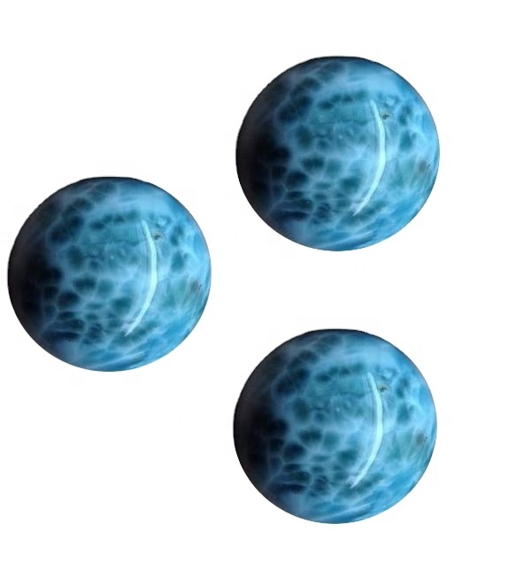 Pravi Larimar Round Cabochon Cabochon Okrugli oblik Gemstone 33