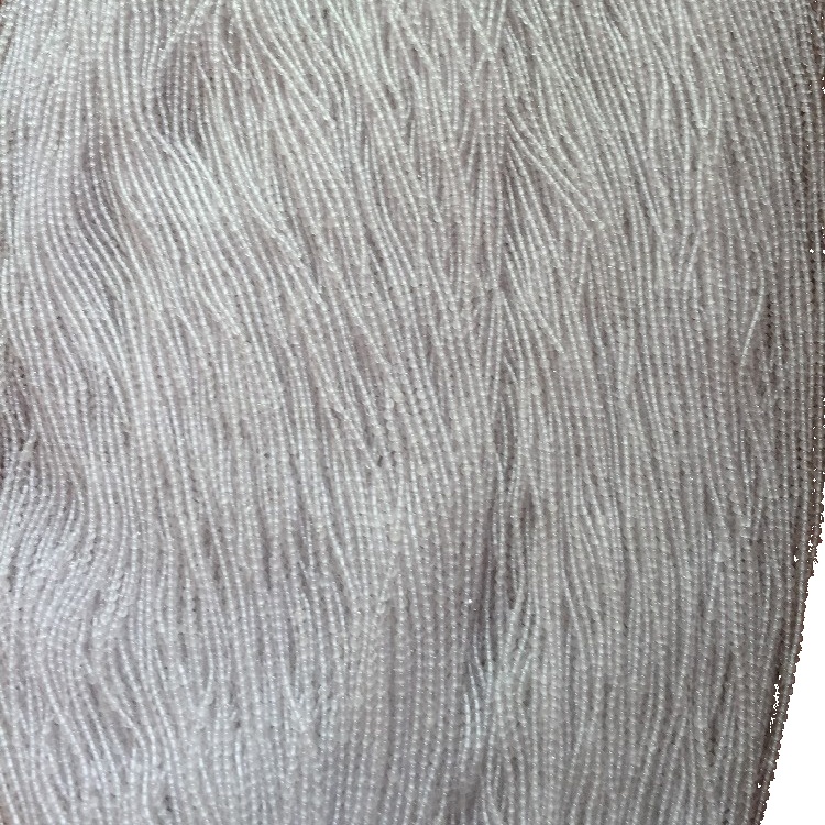 Природни бели јасни кристали кварц монистра круг скапоцен камен лабава монистра големо цистални кварц насоки 17