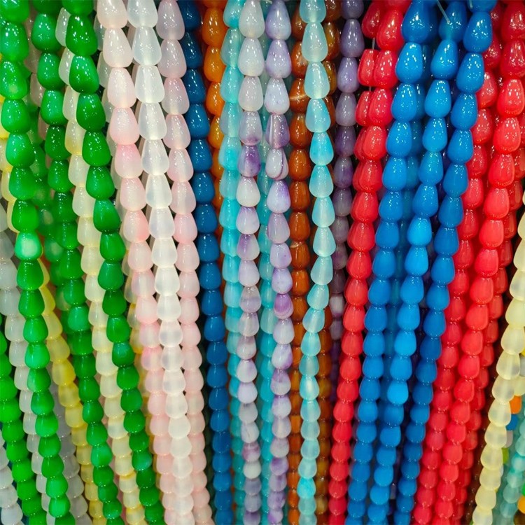 Perle sciolte di gemella naturale di gemma agata 6 mm 8 mm 10 mm perle a forma sfaccettata liscia 37