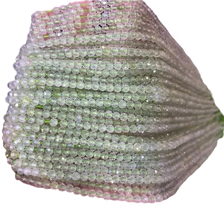 Поклопени flourite монистра природни висококвалитетни флуоритни кружни монистра 39