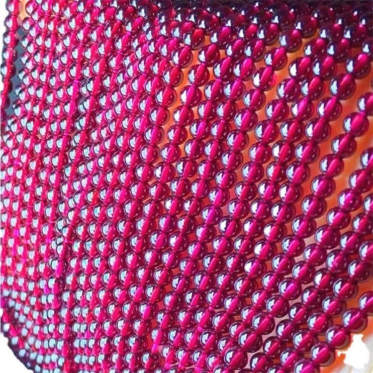 8mm umferð ab bekk lausa dökk rautt náttúrulega granat stein perlur 41