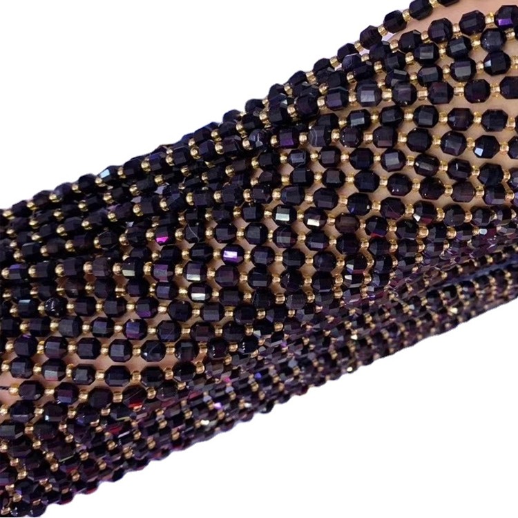 Amethyst 2mm 3mm 4mm 5mm 7mm 7mm Rownd Affricanaidd Naturiol Amethyst Gemstone Cabochon Stone Porffor Amethyst Cab Gemstone am wneud 41