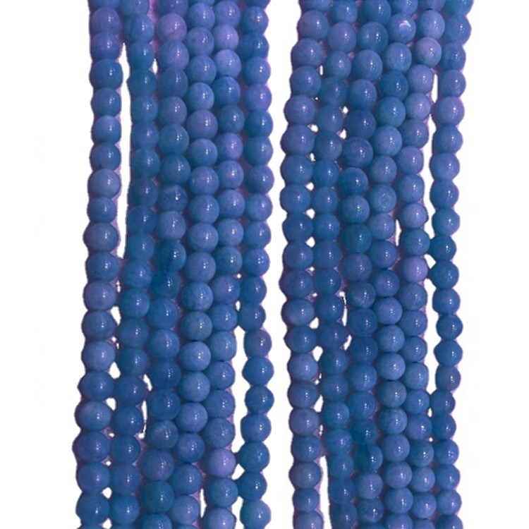 Rrumbullakët e rrumbullakët Amazonite rrumbullakët Semi Stones Gemstone natyrore rrumbullakët me rruaza të lirshme 38