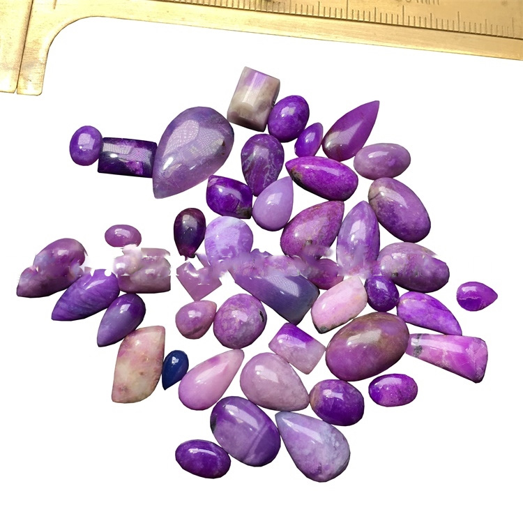 Велепродаја љубичасти сугилит Цабоцхонес Смоотх Гемстоне 9