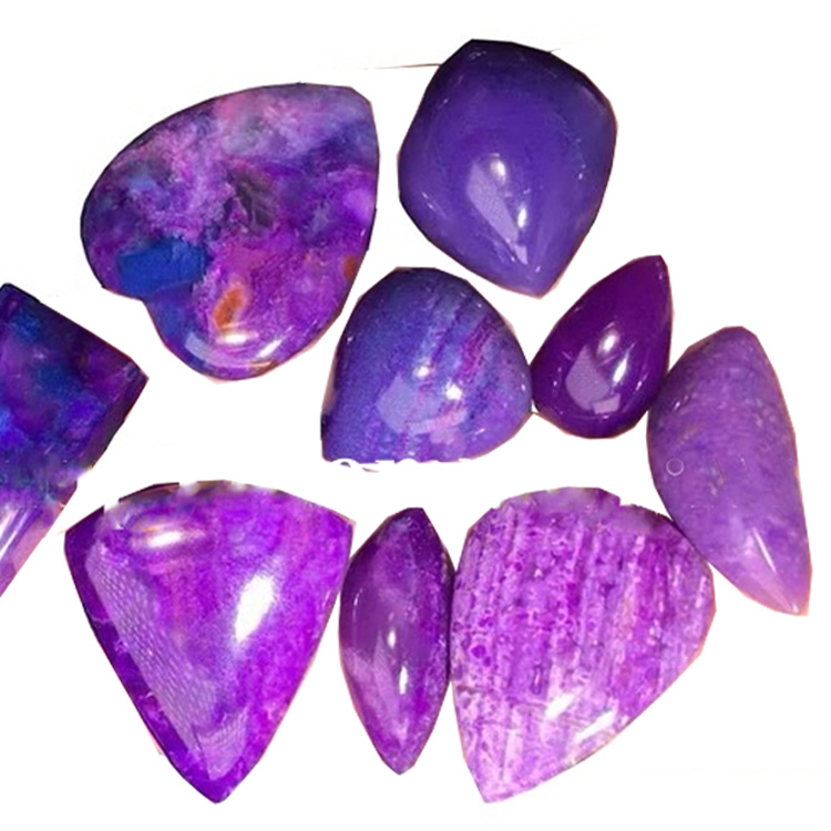 Me shumicë sugilite të vogla guri feta guri cabochons për të bërë bizhuteri 22