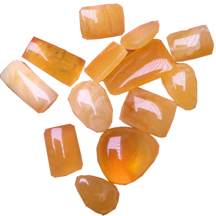 Prirodni žuti prsten Amber Cabochons prstenovi za žene najbolji prijatelj 19