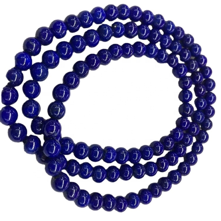Orijinal Lapis Lazuli Yuvarlak Boncuk Hakiki Doğal Lapis Lazuli Gemstone 7