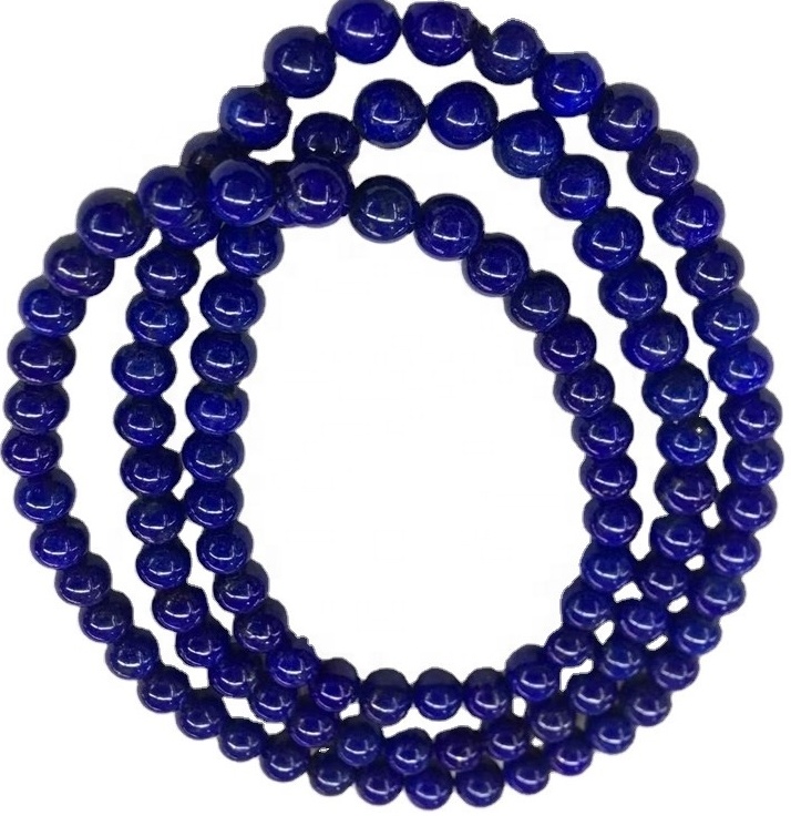 Orijinal Lapis Lazuli Yuvarlak Boncuk Hakiki Doğal Lapis Lazuli Gemstone 9