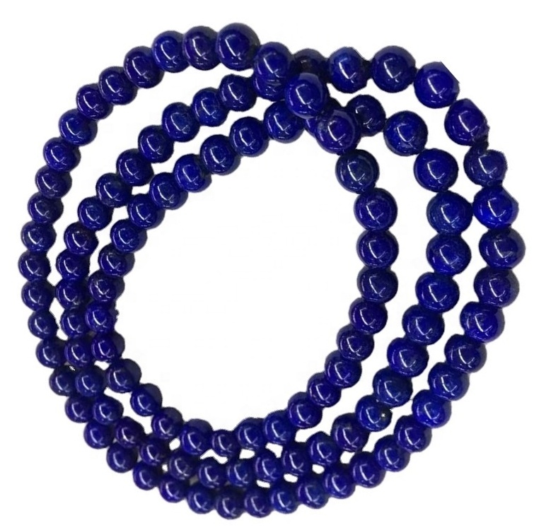 Orijinal Lapis Lazuli Yuvarlak Boncuk Hakiki Doğal Lapis Lazuli Gemstone 11