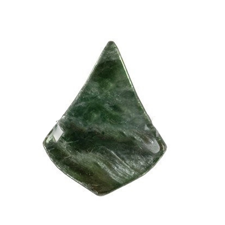 Зелени еуцхлорит ките-облик Цабоцхон за прављење накита навезе 7