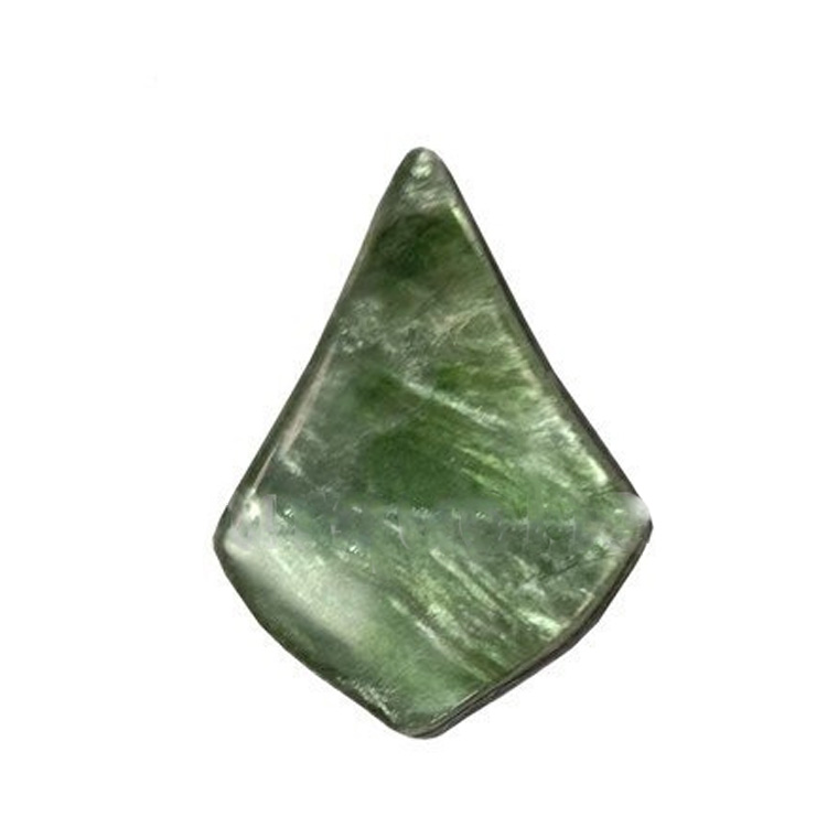Зелени еуцхлорит ките-облик Цабоцхон за прављење накита навезе 11