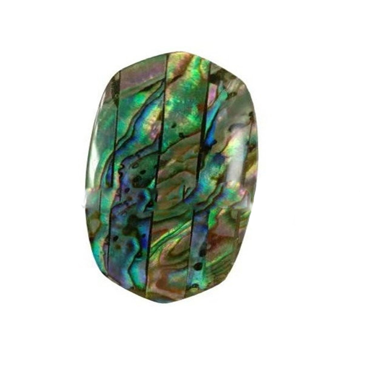 Naturlig skinnende abalone skallet oval form cabochon for å lage anheng 21