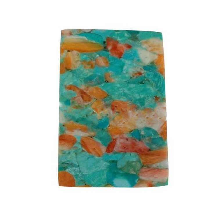 Turcoaz și roz compriman comprimat comprimat Cabochon pentru a face bijuterii 19