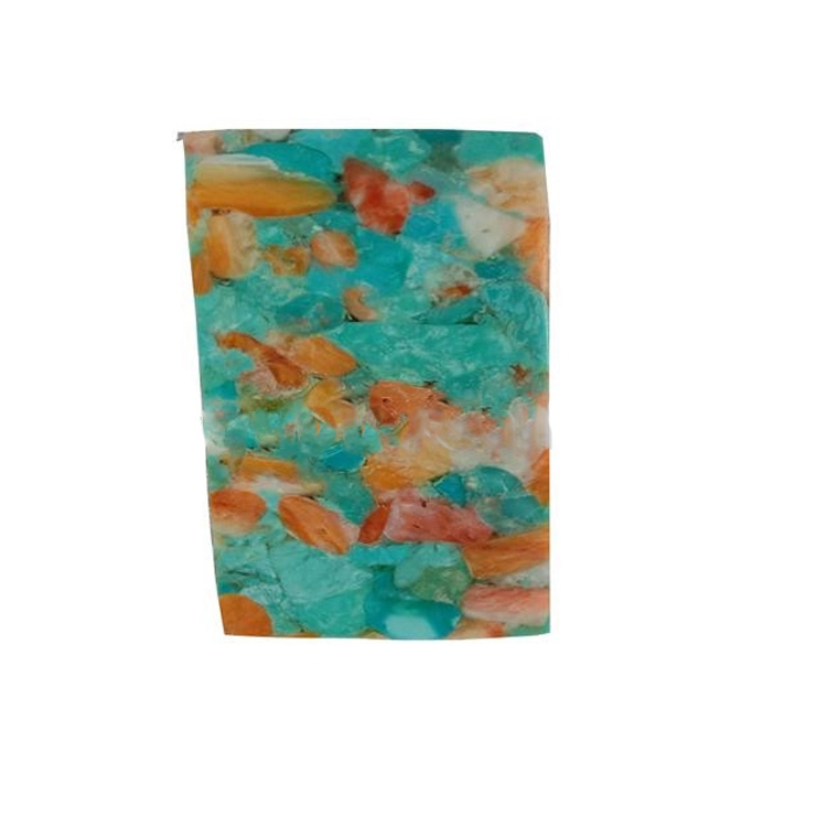 Turcoaz și roz compriman comprimat comprimat Cabochon pentru a face bijuterii 21